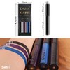 evpct- Lápiz labial líquido mate de 3 piezas, negro oscuro,