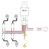 Nilight LED Pods 4Pcs 4.5Inch 42W Round Flood Off Road
