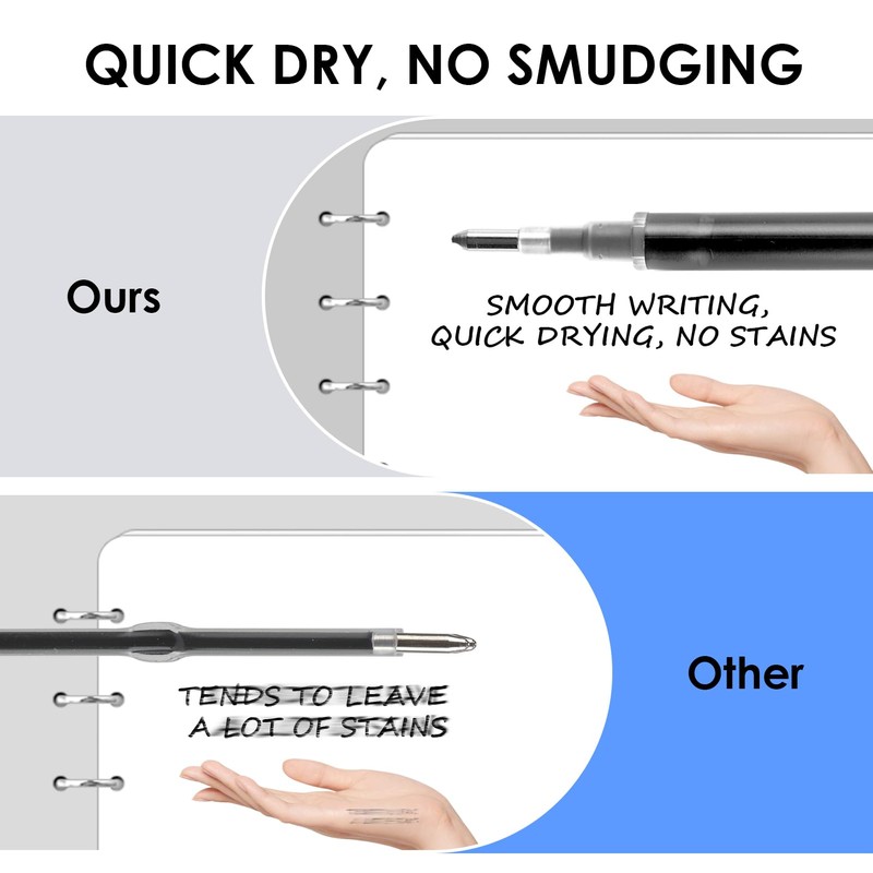 24 Pcs Erasable Pen Refills, Compatible with Pilot Frixion Pens,