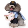 Pet Mail Carrier Costume Soft Funny Costumes Pet Suit with
