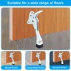 vibedor 1 Pack Kick Down Door Stopper, White Heavy Duty