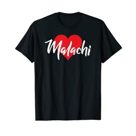 I Love Malachi First Name Tshirt I Heart Named T-Shirt