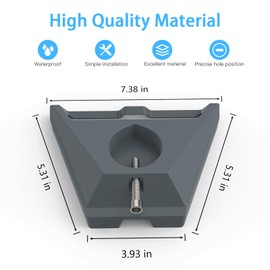 MSAFF Starlink Gen 3 Pipe Adapter Star link V3 Pole Adapter Mount Starlink Internet Kit Satellite Premium Mounting Kit - 0.83-2.17”
