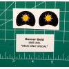 1985 Denver Gold USFL Football Gumball Helmets *DIECUT DECALS ONLY*