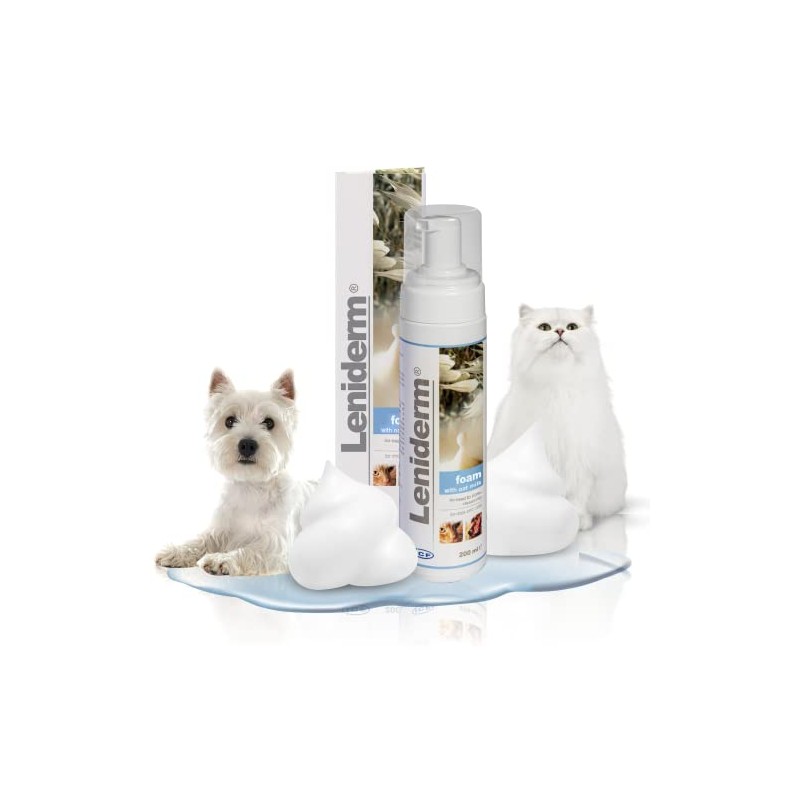 Reinigungsschaum Leniderm Ph 7 Hunde und Katzen 200 ml
