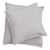David Fussenegger Sylt Cushion Cover Plain with Embroidery Stitch, felt,