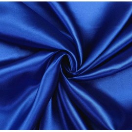 POLY CHAR ROYAL SATIN CHARMEUSE POLYESTER FABRIC 60 DRESSMAKING SOLID SILKY SHINNY