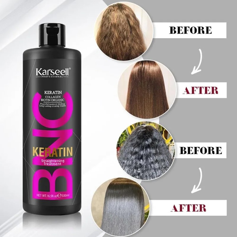 Karseell Tratamiento Capilar+aceite+shampoo+queratina 4 En1