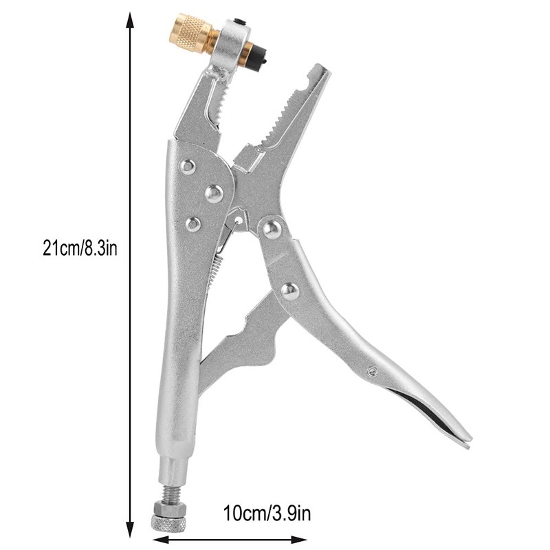 Air Conditioner Refrigerant Recovery Pliers with 1/4" SAE Interface, Durable