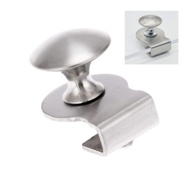 Hicello Glass Door Pull Handle/Clamp/Clips for Glass 5-8mm Showcase Furniture Glass Cabinets Drawer Pull Knobs