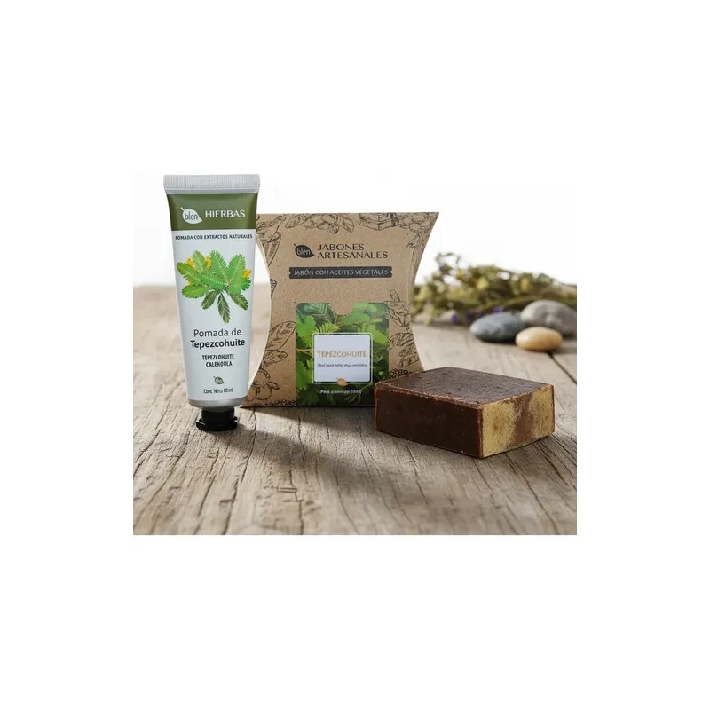 Crema Y Jabón Manchas Acné Tepezcohuite Cicatrices Kit Blen