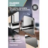 Menz 6-Pack Adhesive Towel Hooks for Bathrooms, Stainless Steel -