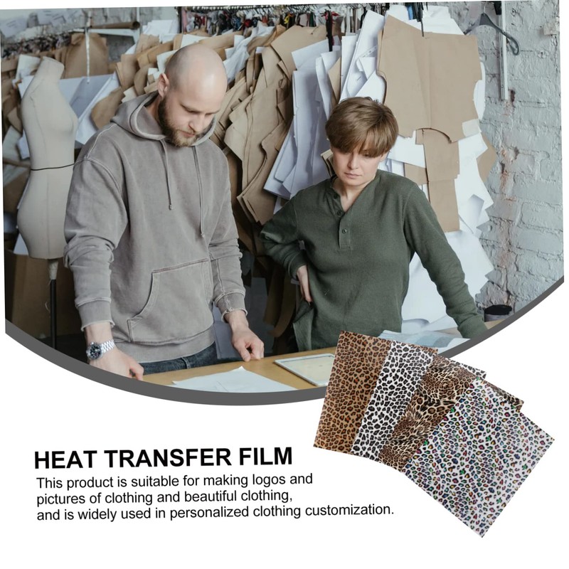 COHEALI 4 Sheets Washable Lettering Film DIY T-Shirt Heat Transfer