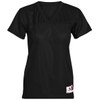 Augusta Sportswear Women's Junior Fit Replica Football Tee, Black, Large