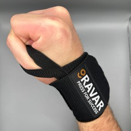 Wrist Wraps by Ravar – Heavy Duty, Neoprene Padded Wrist Support for Deadlifting, Powerlifting & Gym Training