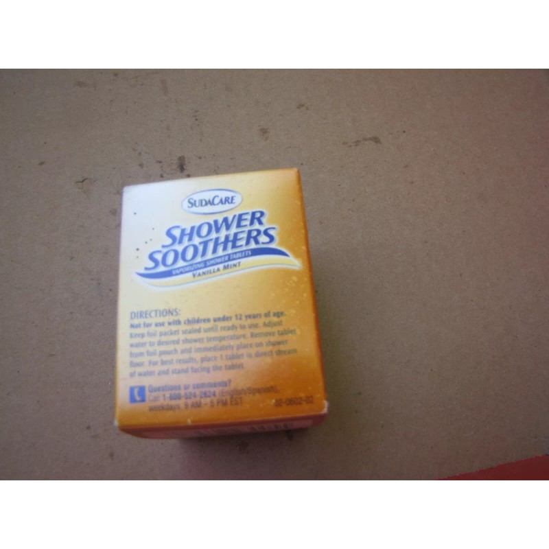 SudaCare SHOWER SOOTHERS Vaporizing Shower Tablets VANILLA MINT 3 Tablets