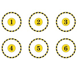 Jucoci Lens Point Markers 6 Piece Set Lens Marker Compatible with Warhammer 40k WH40K KT Wargame (Miniature Not Included)