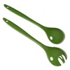 KUHN RIKON 24294 Salad Servers (Green/Dark Green), Plastic