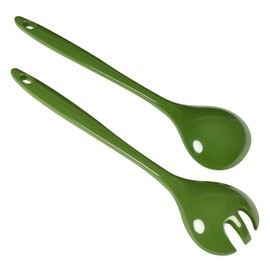 KUHN RIKON 24294 Salad Servers (Green/Dark Green), Plastic