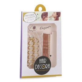 Strawberrynet 럭키 트렌디 - 귀여운 헤어핀 세트 (핑크와 골드 조합) Lucky Trendy - Cute Hairpin Set (Pink and Gold Combination)