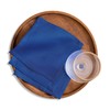 Solino Home 6 Inch Blue Cocktail Napkins Set of 12