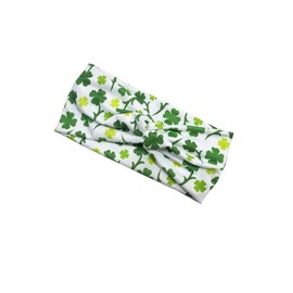 BBTDIN St.Patrick's Headband Women Shamrock Hairband Girls St.Patrick's Day Clover Headwarp JHSP60 (B3)