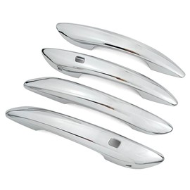 Dakitita Exterior Door Handle Cover Trim with 2 Smart Key Holes for Hyundai Elantra 2021-2024 Accessories Decor (Chrome)