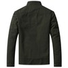 WenVen Men's Twill Cotton Field Jacket Light Utility Work Wear