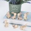 Zaloife Easter Bunny Figures, Pack of 7, Mini Rabbit Figures,