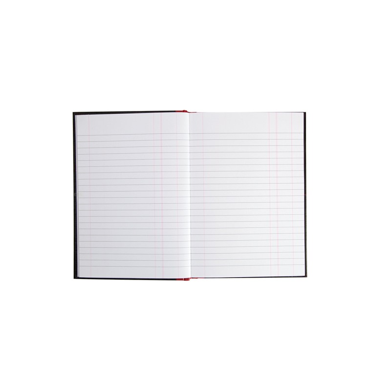 Oxford Black n' Red A5 Hardback Casebound Notebook, Ruled with