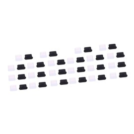 Gatuida 20pairs USB Type-c Dust Plugs and Stoppers Black Protective Covers for Charging Ports Compatible Type- Easy to Install Prevents Dust Lint and Grime