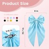 TUBIAN 10Pcs Big Satin Hair Bows for Women Girls Large