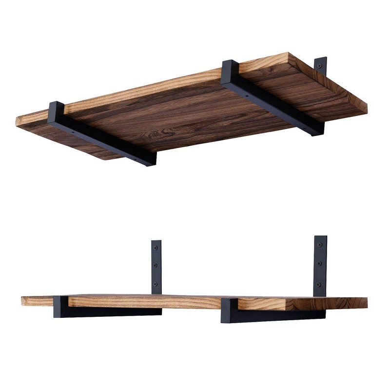 OVOV 6 Pack Heavy Duty Shelf Brackets Wall Mounted Industrial