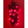 Kurt Adler 100-LIGHT SET GRAPE CLUSTER Red BURGUNDY GRAPE Indoor/Outdoor