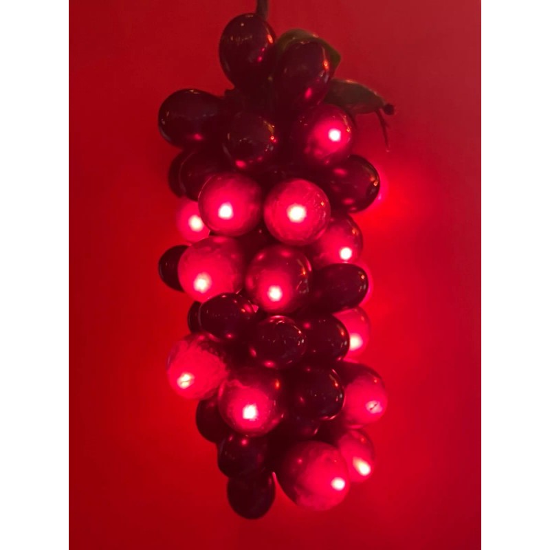 Kurt Adler 100-LIGHT SET GRAPE CLUSTER Red BURGUNDY GRAPE Indoor/Outdoor