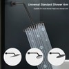 HarJue Shower Head Extension Arm, Shower Extender Water Outlet- Lowers