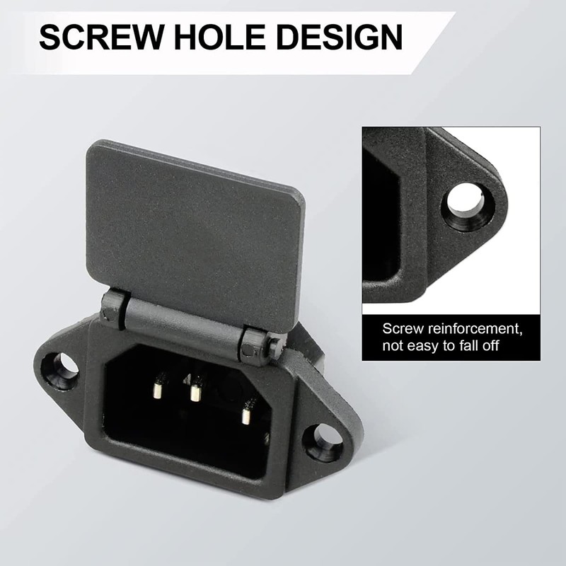 Greluma Pack of 5 C14 Plug Adaptor Switch Panel Installation