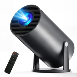 EXTEDRG Projector for Home Use, 270° Rotation, Android TV Included, 4K Compatible, 18,000 LM, Projector, Compact, High Brightness, Ceiling Projection, Wi-Fi, Bluetooth 5.4, HiFi Speaker, Integrated