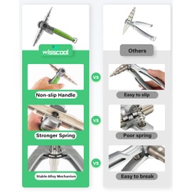 Wisscool Handheld Swaging Tool Copper Tube Expander HVAC Swage Expandiing Tool for 1/4" 5/16" 3/8" 1/2" 5/8" 3/4" 7/8"