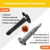 Pack of 50 self-tapping screws, 4.2 x 19 mm, self-tapping