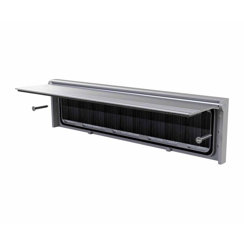 Stormguard Premium Metal Letter Box Cover Draught Excluder With Brush