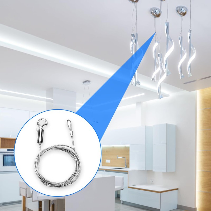 Adjustable Picture Hanging Wire Kit,Stainless Steel Heavy Duty Hanger for
