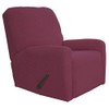 Easy-Going Recliner Stretch Sofa Slipcover Sofa Cover 4-Pieces Furniture Protector Couch Soft with Elastic Bottom Polyester Spandex Jacquard Fabric Small Checks(Recliner, ASH Rose)