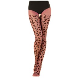Fiore Fashion Leopard Animal Print Pattern Tights (Pink Panther, 3-M)
