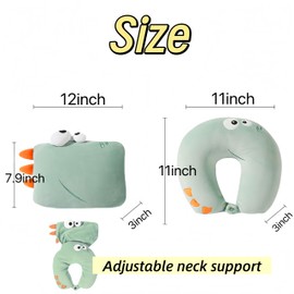 HJYDGJ Verbessertes Nackenkissen Flugzeug Travel Pillow Reisekissen Nackenkissen Travel Reisekissen Travel Nackenkissen Reisekissen für Flugzeuge Nackenhörnchen Flugzeug Verstellbares Nackenkissen