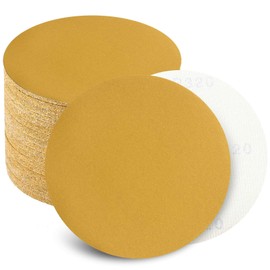 Keeimp 6 Inch Sanding Discs Hook and Loop No Hole, 320 Grit Sandpaper, Da Sandpaper for Automotive and Woodworking, 100 Pack