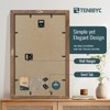 TENIBYC 12x18 Frame Set of 4, Brown Grain, Walnut Wood