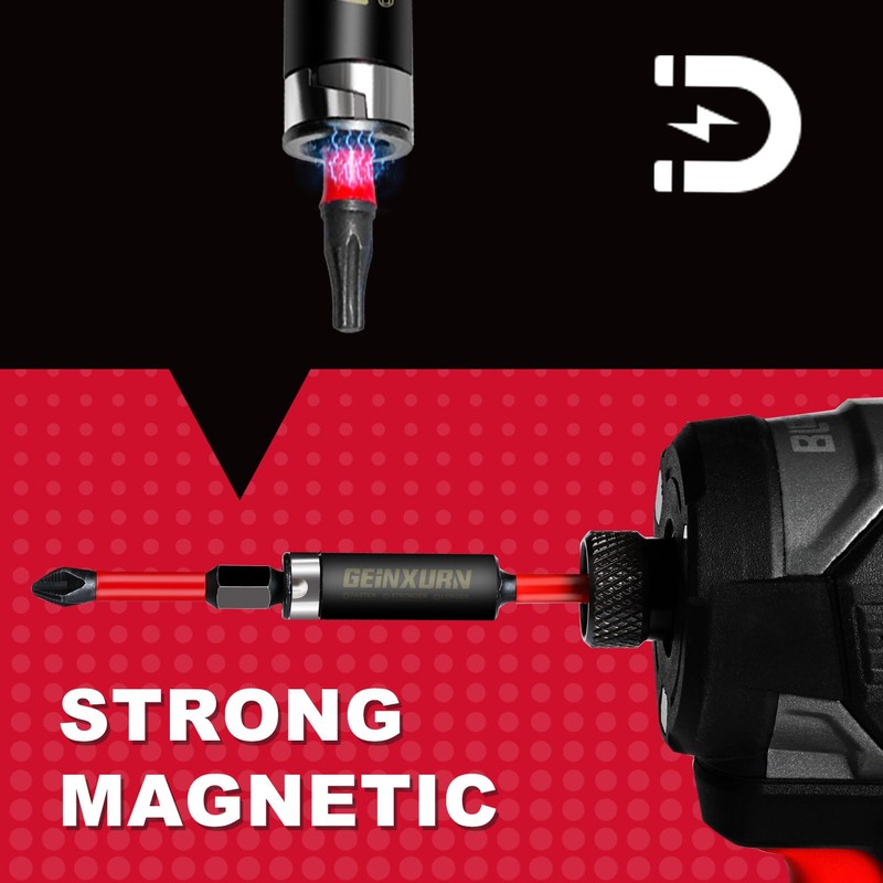 Geinxurn 3Inches Impact Magnetic Screwdriver Bit Holders, 3PACK Extension Socket