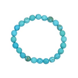 Turquoise Bracelet for Women - Chakra Mens Bracelet Protection Crystals and Healing Stones - Blessing Bracelet Spiritual Meditation Gift Christmas Stocking Stuffers (Faceted Beaded Bracelet)