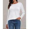 Long Sleeve Shirts for Women Basic Crew Neck Fall Tops
